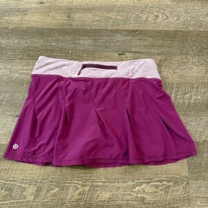 Lululemon Athletica Plum Mini Skirt